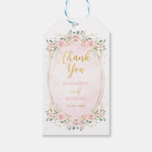 Romantica Pink Blush Gold Gastgeschenke Hochzeit Geschenkanhänger
