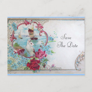 ROMANTICA SAVE THE DATE Einladungskarte Ankündigungspostkarte