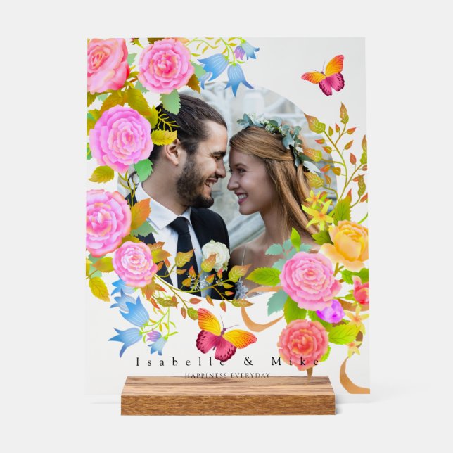 Romantics Blooming Garden Foto Lilac Acrylschild (Vorderseite)
