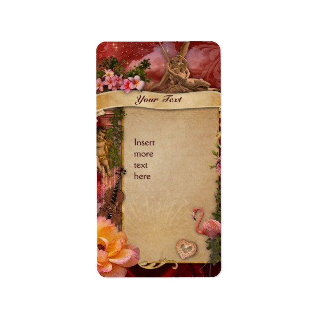 Romantik Adressaufkleber (Vorne)