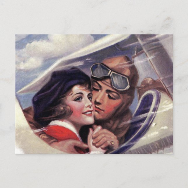 Romantik am Himmel Postkarte (Vorderseite)