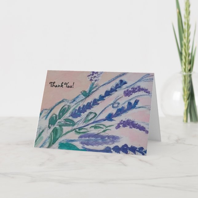 Romantik Dankeskarte (Vorderseite)