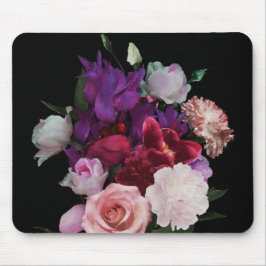 Romantik Dark Florals Mousepad