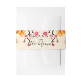 Romantik | Einladung zur Hochzeit Bauchband Einladungsbanderole
