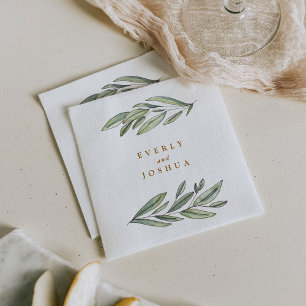 Romantik Evergreen Serviette