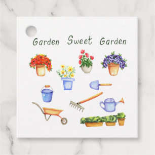 Romantik I Liebe meine Blumen Minimalistisch Niedl Geschenkanhänger