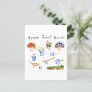 Romantik I Liebe meine Blumen Minimalistisch Niedl Postkarte
