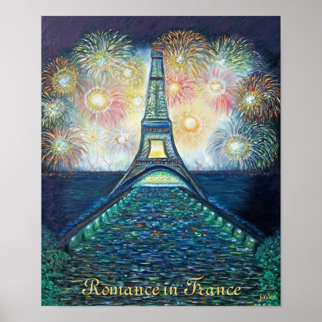 Romantik in France Poster Print (Vorne)