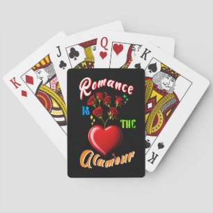 Romantik ist der Glamour Spielkarten