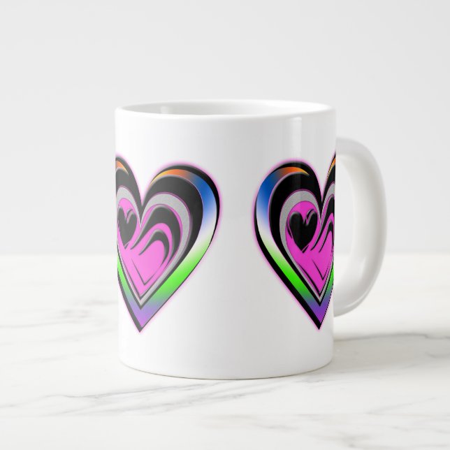 Romantik Jumbo-Tasse (Vorderseite Rechts)