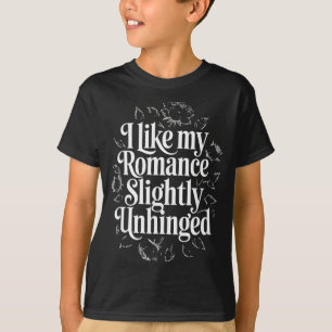 Romantik leicht verrückt lustiger Bücherliebhaber T-Shirt