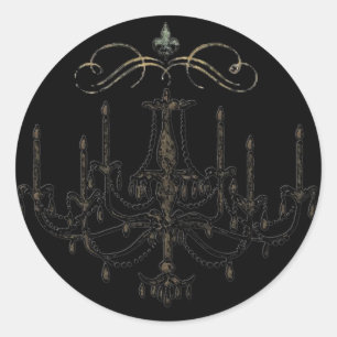 Romantik mit einem Kronleuchter ~ Sticker Wedding