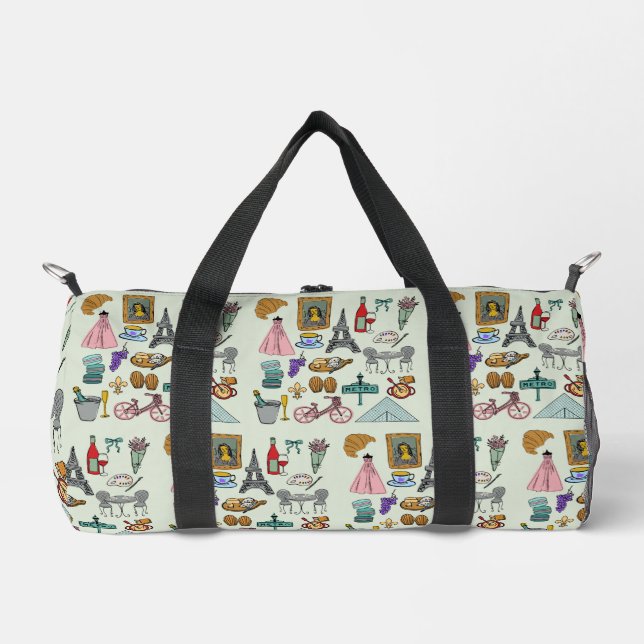 Romantik Paris Duffle Bag (Vorderseite)