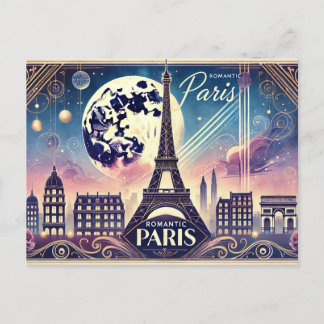 Romantik Paris Postkarte