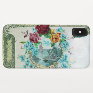 ROMANTIK /ROSEN,BLAUE BLUMEN MIT WEISSEM VOGEL TITLE_SEO2