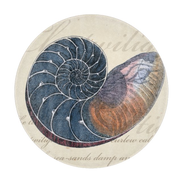 Romantik Seashell Schneidebrett (Vorderseite)