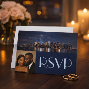 Romantik, Stil und Magie von New York City RSVP Einladung
