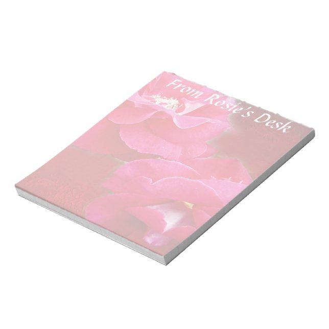 Romantik und Rote Rose Notizblock (Rotiert)