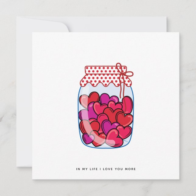 Romantik - Valentinstag - Jubiläumskarte Feiertagskarte (Vorderseite)
