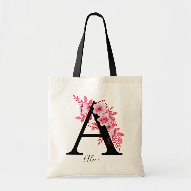 Romantik | Vintag botanisch | Bridal-Tasche Tragetasche (Vorne)