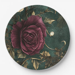 Romantik & Vintage-Rose.  Pappteller