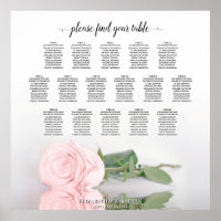 Romantique 16 Table Rose Rose Mariage Tableau de s