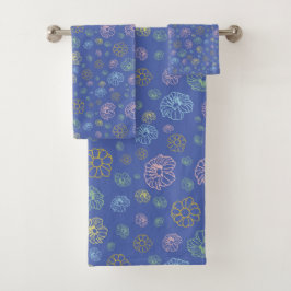 Romantique Colorful Chic Floral Pattern Serviette