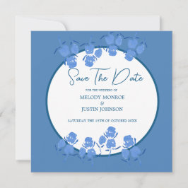Romantique Dusty Blue Floral Faire-part