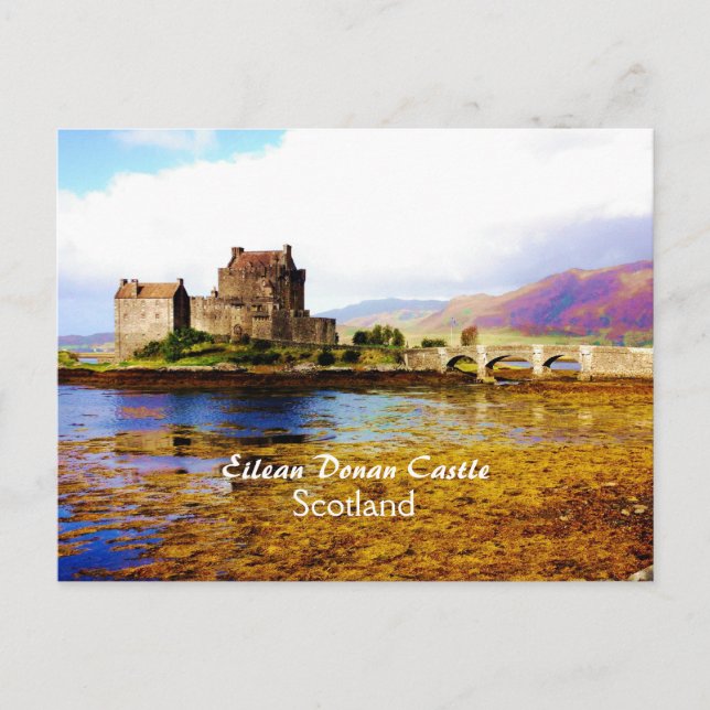 Romantique Eilean Donan Castle, Écosse Carte posta (Devant)