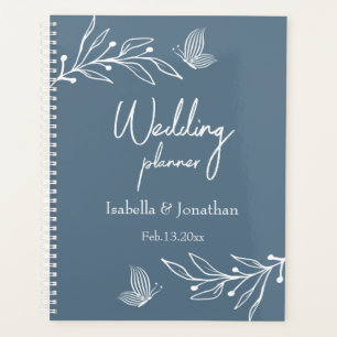 Romantique élégant bleu foncé mariage