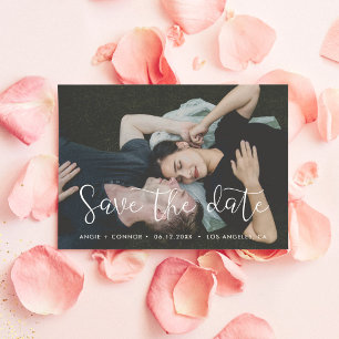 Romantique Enregistrer la date carte photo faire-p
