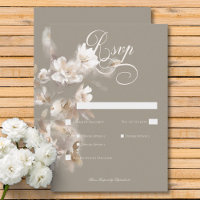 Romantique Ethérée Neutre Beige Floral Dîner RSVP