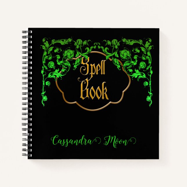 Romantique Fairytale Nature Magie Livre de sort (Devant)