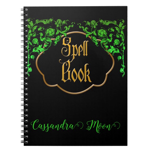 Romantique Fairytale Nature Magie Livre de sort (Devant)