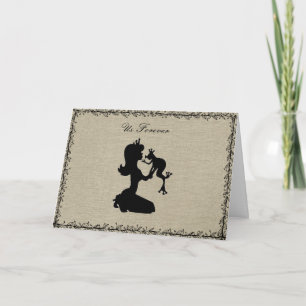 Romantique Love Princess Frog Carte de voeux