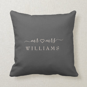 Romantique Monsieur et Madame Coussin avec des nom