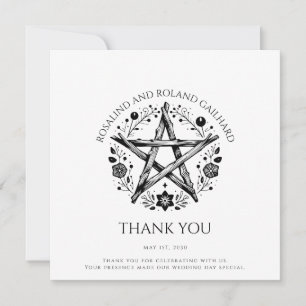 Romantique Pagan Wicca Mariage plat Carte de remer