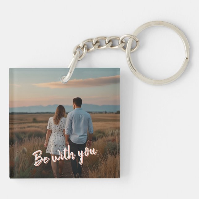 Romantique Porte - clé personnalisé pour couples (Dos)