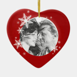 Romantique Premier Noël ornement photo