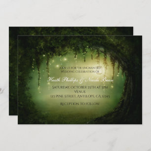 Romantique Rustique Enchanted Forêt Invitations