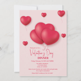 Romantique Saint Valentin Fête Invitation