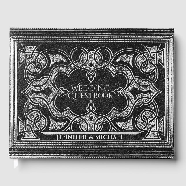Romantique Silver Antique Look Livre d'or (Recto)