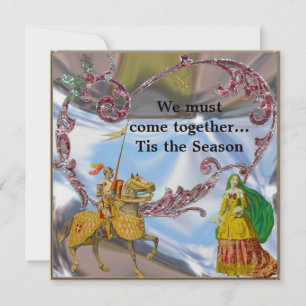 Romantique Unique Beau Invitation de Noël