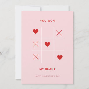 Romantisch Du hast mein Herz gewonnen Valentinstag Feiertagskarte