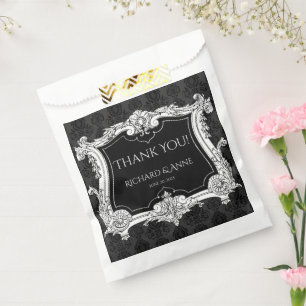 Romantisch, elegant französisch Gerahmt "Danke" Geschenktütchen