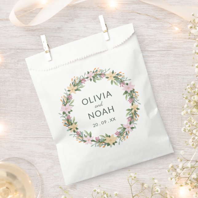 Romantisch floral  geschenktütchen (Ausgeschnitten)