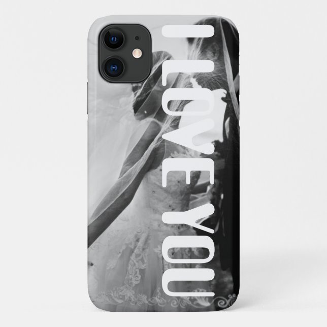 Romantisch ICH LIEBE DICH iPhone 11 Hülle (Rückseite)
