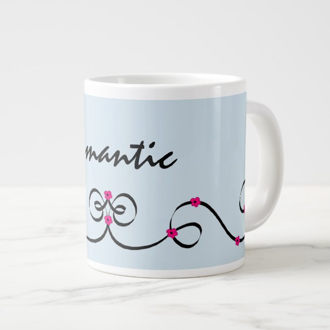 romantisch Jumbo-Tasse (Vorderseite Rechts)