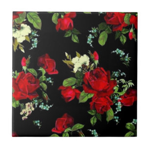 Romantisch. rote Rosen. Fliese