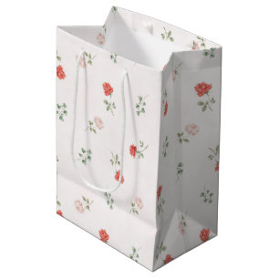 Romantisch rote verwischte rosa Rosen Liebe Mittlere Geschenktüte